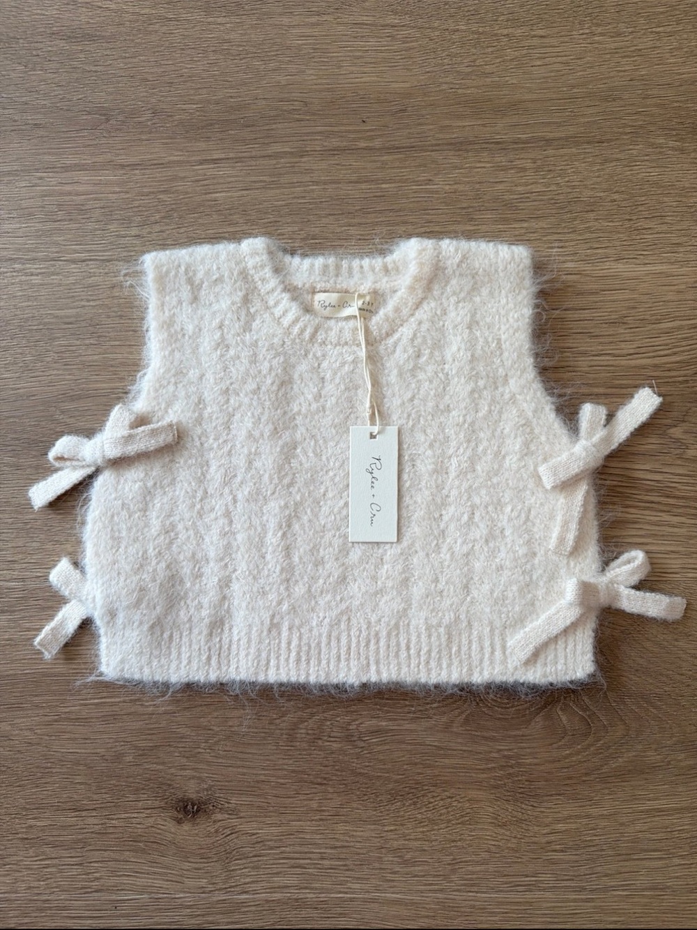 Rylee and Cru bow sweater vest